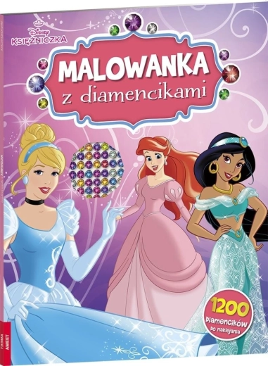 Disney Princesses – Coloring Book with Diamond Stickers