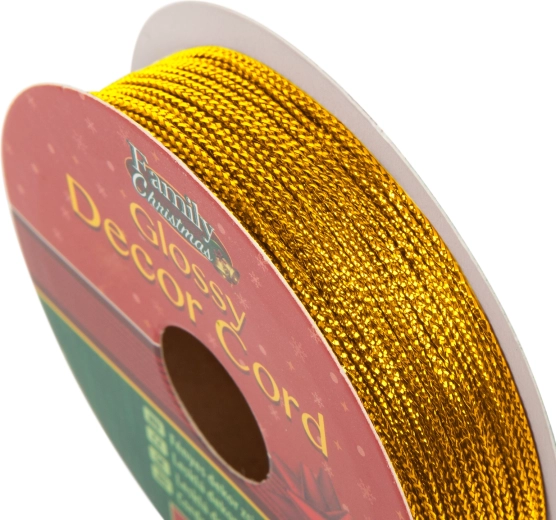 Shiny gold decorative string 10 m