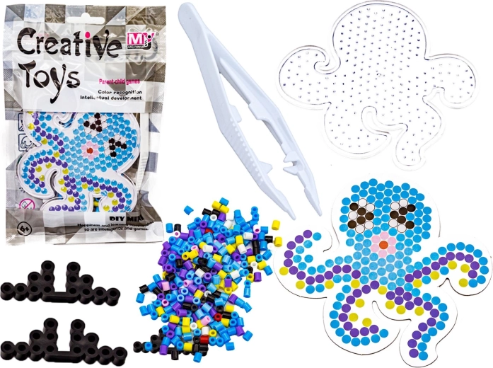 Iron-on beads – set with octopus template - 1 piece