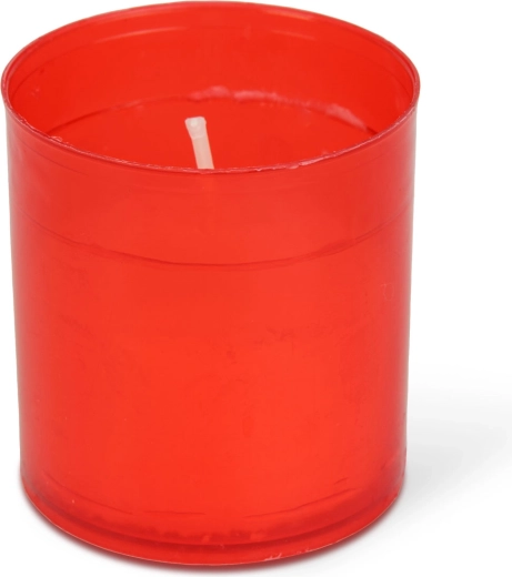 Set of 4 red cemetery candles 5.5 × Ø5 cm