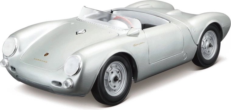 Maisto Porsche 550 A Spyder srebrni model automobila 1:18