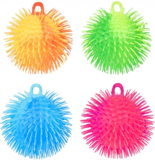 Antistresna stiskajuća silikonska loptica s bodljicama 15 cm – 4 boje