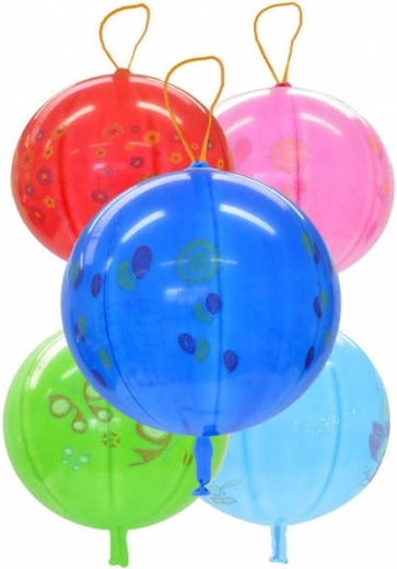 Gemar napuhujući punch ball balon s tiskom i gumicom 45 cm - 1 komad