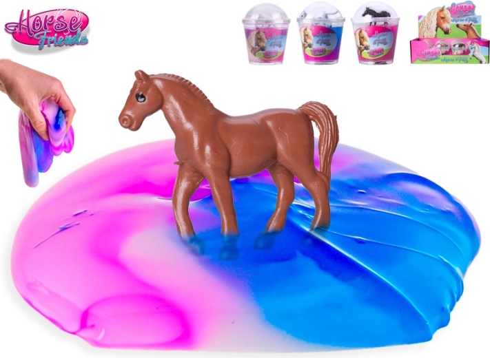 Slime s konjićem HORSE FRIENDS u čašici