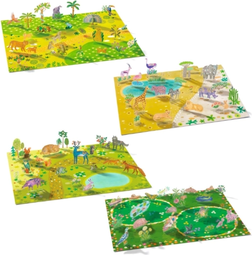 Velike ilustrirane scene za razigranu 3D zabavu
