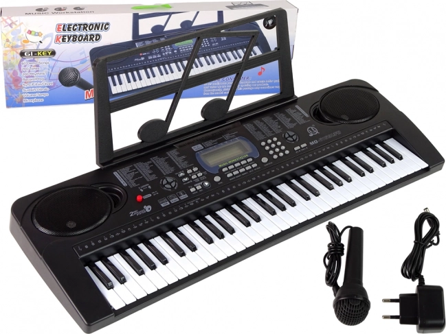 Klavijatura MQ-6159 Bluetooth s mikrofonom MP3, 61 tipka