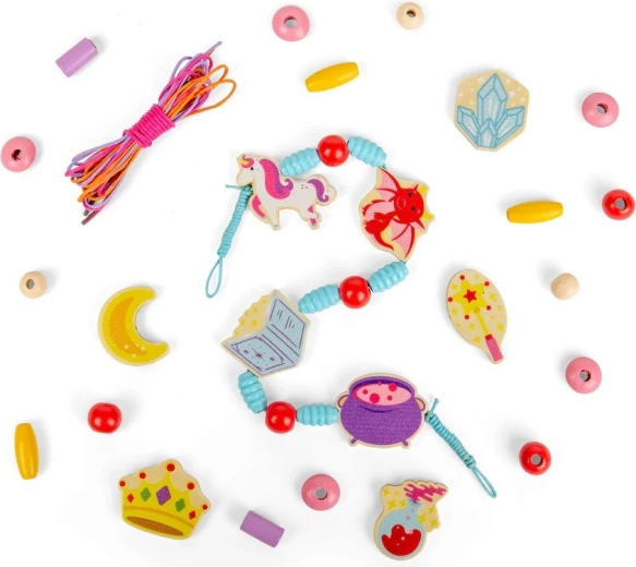 Bigjigs Toys set drvenih perlica Mystical Magic