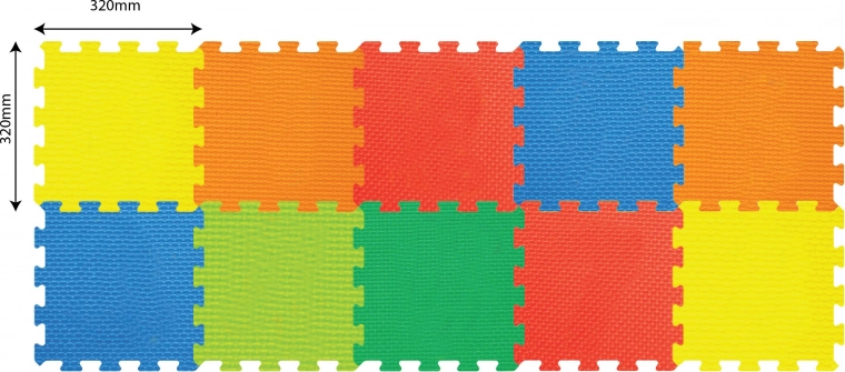 Meki građevni blokovi 10 kom 32 × 32 cm