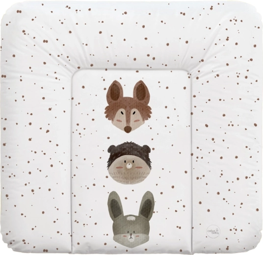 Ceba Baby mekana podloga za presvlačenje za komodu Basic Cute Animals 75 × 72 cm