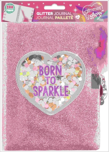 Svjetlucavi dnevnik Born to sparkle - 1 komad