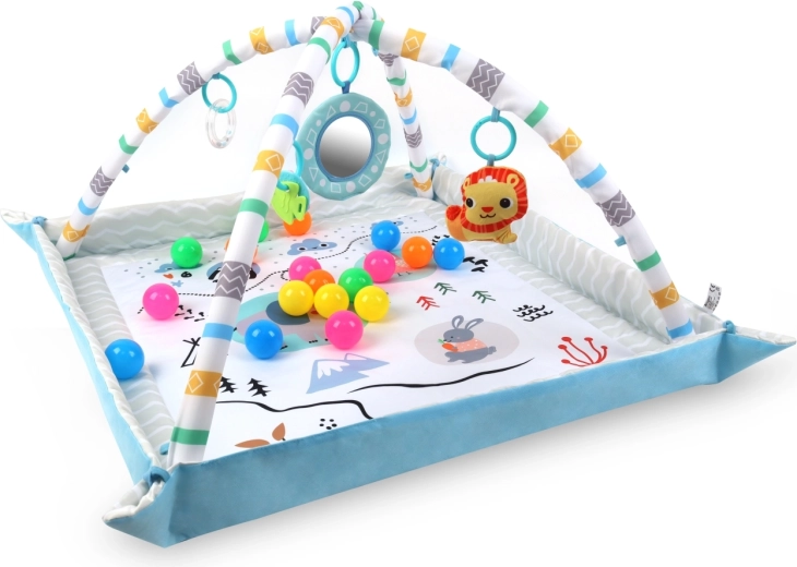 2-in-1: playpen and play mat with arches