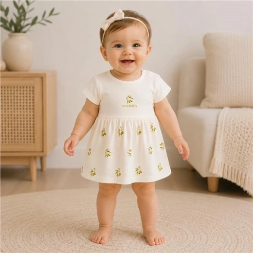 Comfortable fit with a gathered skirt