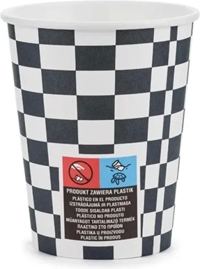 Jednokratne party čaše Szachownica 220 ml – mix