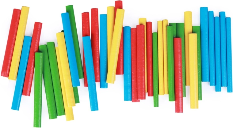 Colorful counting sticks