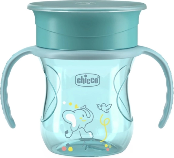 Chicco šalica 360 Perfect X s ručkama teal 12m+