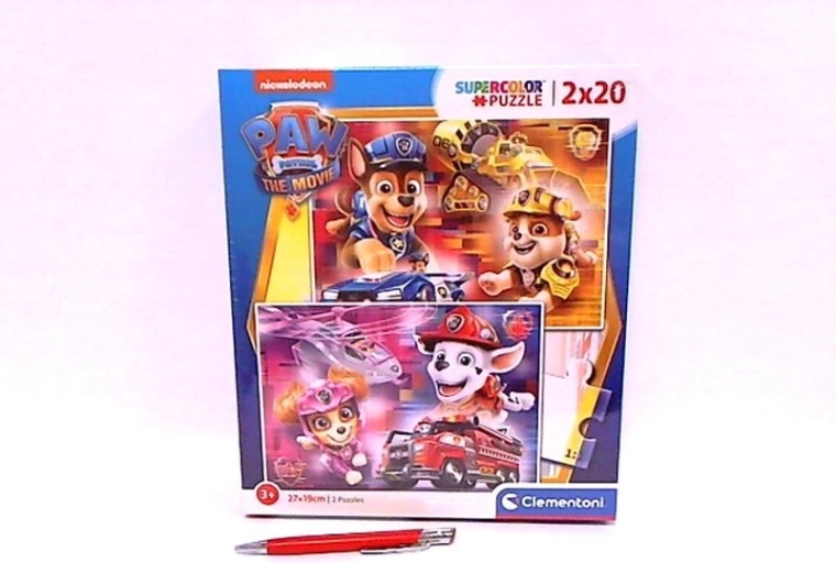 Clementoni puzzle 2×20 SuperColor Psići u ophodnji