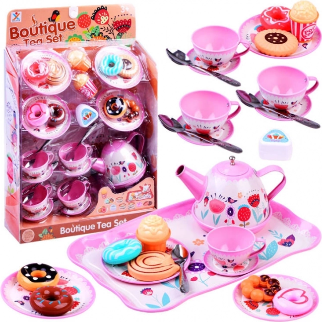 Dječji metalni čajni set s desertima
