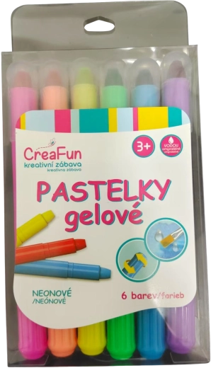CreaFun neon gel crayons – set of 6