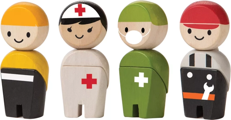 PlanToys Rescue Crew – wooden figures