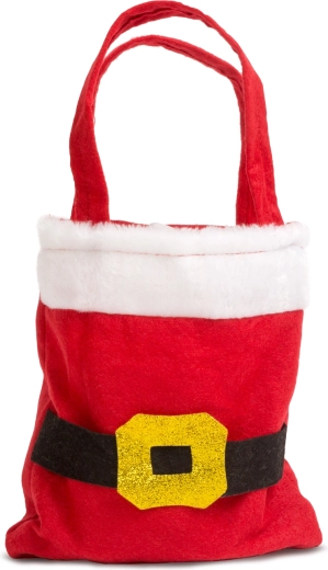 Textile Santa Gift Bag 30 × 20 cm