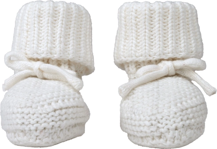 Lodger pletene papučice Slipper Knit Cloud Dancer 0–6 mjeseci
