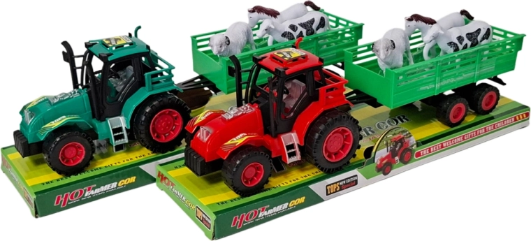 Interaktivni traktor s prikolicom i domaćim životinjama SWEDE