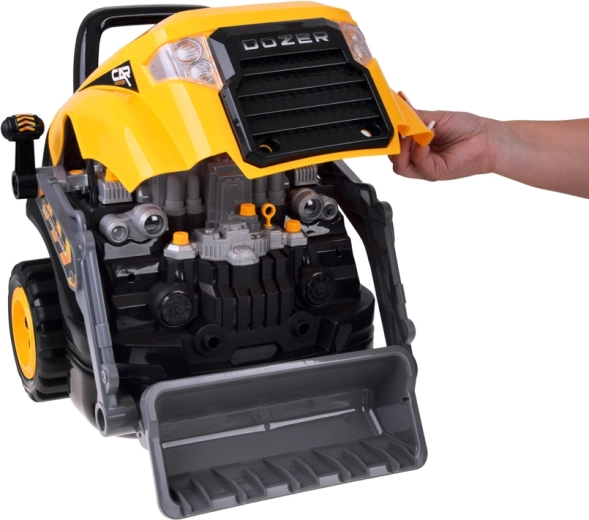 Opening hood and engine servicing