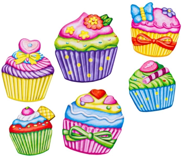 6 slatkih motiva cupcakeova/muffina