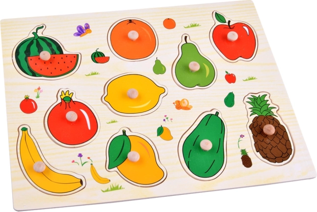 10 fruit pieces for learning through play