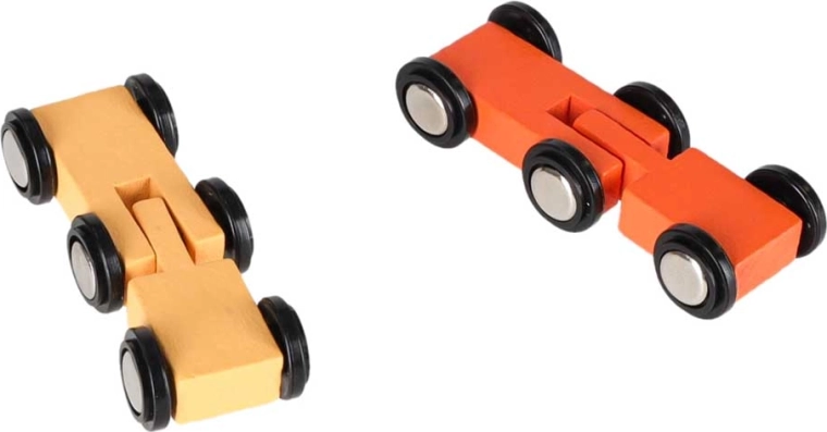 2 cars with a segmented construction