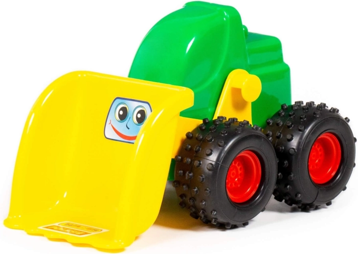 Small loader tractor with a movable bucket - 1 piece
