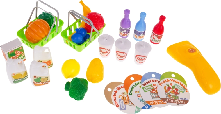 Extensive accessories for store role-play
