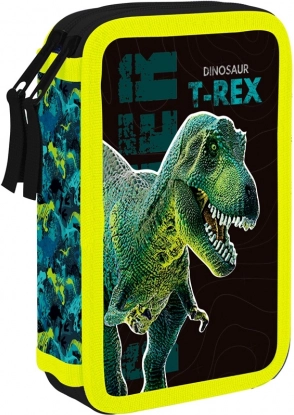 Dvostruka školska pernica Premium Dinosaurus