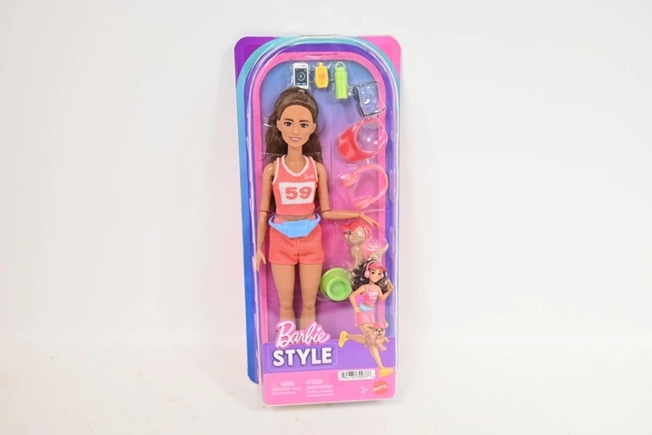 Barbie sportska lutka trkačica sa psićem