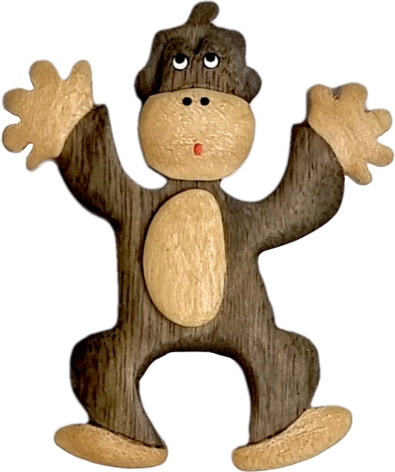 Drvena magnetna naljepnica za hladnjak – majmun 2Kids Toys