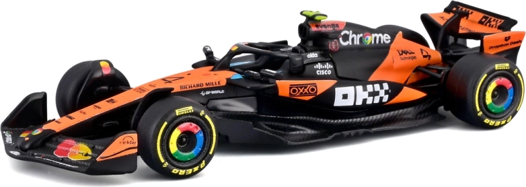 Bburago McLaren MCL39 (2025) Lando Norris #4 – model Formule 1 u blister pakiranju 1:64
