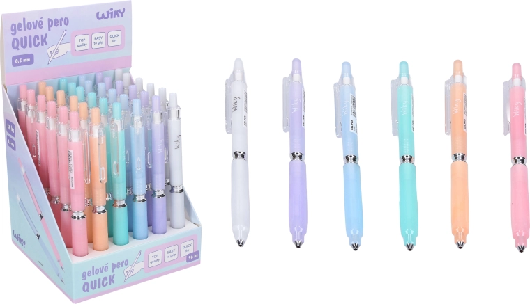 Gel olovka Quick 0,5 mm – plava punjenja