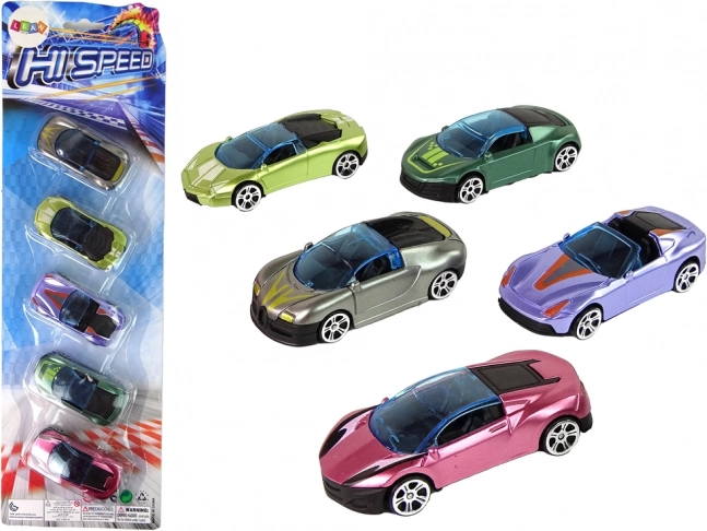 Set šarenih autića 5 kom