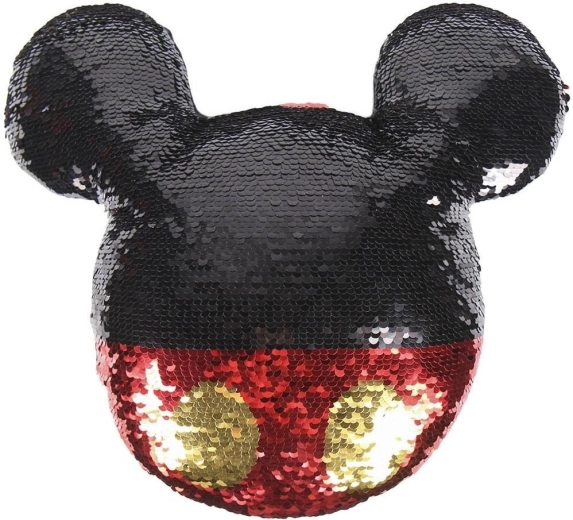 Mickey cushion with reversible sequins