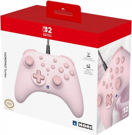 Žičani kontroler HORI Horipad Turbo za Nintendo Switch u boji Cozy Pink