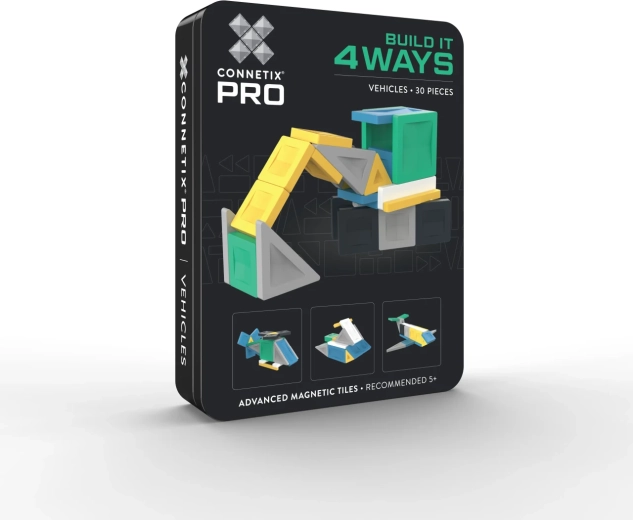 CONNETIX PRO građevinski set vozila na 4 načina, 30 dijelova
