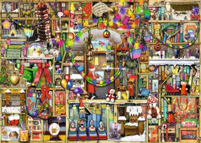 Ravensburger puzzle Božićni kredenc 1000 dijelova