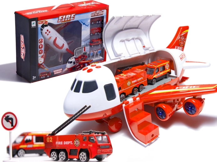 Vatrogasni teretni avion s autićima