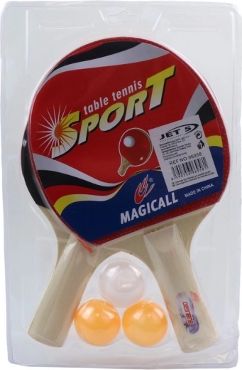 Set za stolni tenis s 2 reketa i 3 loptice