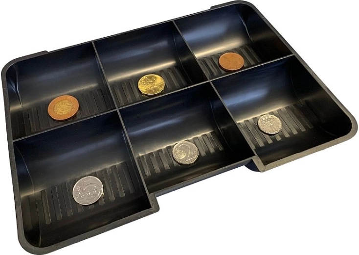Organized coin tray