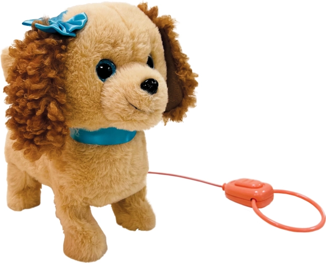 Plush Dog Moly on a Leash