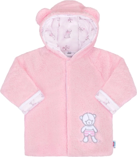 Zimska dječja (beba) jakna s kapuljačom New Baby Nice Bear, ružičasta