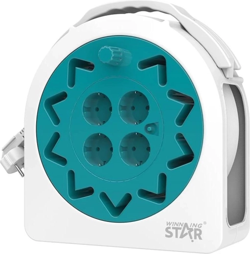 WinningStar cable reel with 20 m cable and 4 230 V sockets