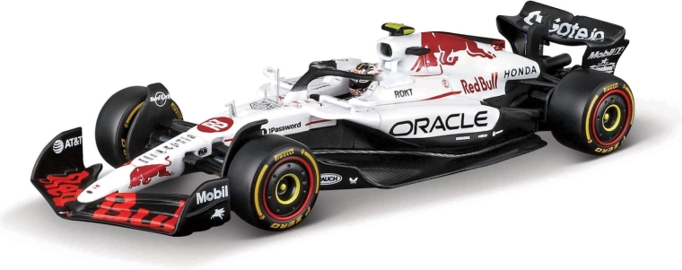 Bburago model Formule 1 Oracle Red Bull Racing RB21 (2025) Yuki Tsunoda #22 s kacigom 1:18