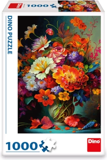 Vibrantni cvjetni motiv s visokim kontrastom